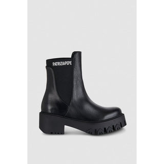 Black Calfskin Ankle Boots