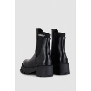 Black Calfskin Ankle Boots