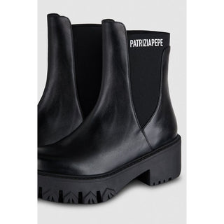 Black Calfskin Ankle Boots