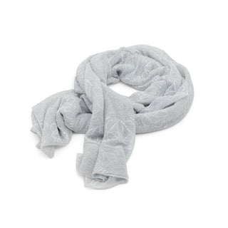 Silver Polyacrylic Foulard