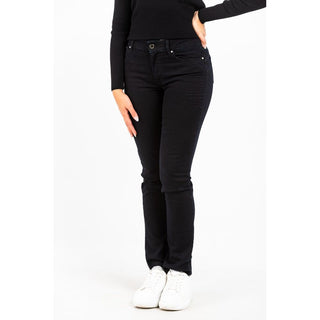 Black Cotton Slim Fit Jeans