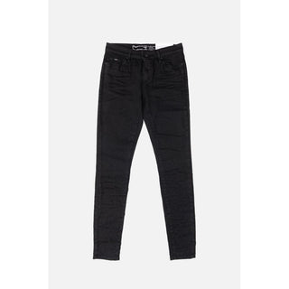Black Cotton Skinny Jeans