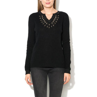 Black Marabou Sweatshirt