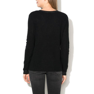 Black Marabou Sweatshirt