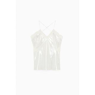 Camisetas sin mangas bicolor de poliéster