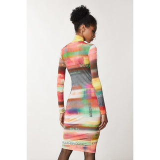 Multicolor Polyester Casual Dress