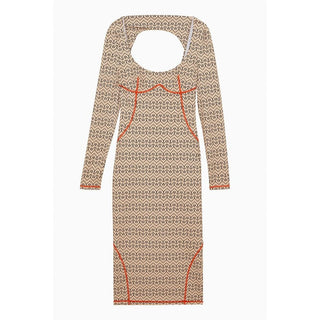 Bicolor-Nylon-Freizeitkleid