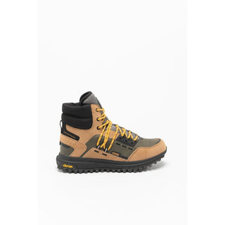 Mehrfarbige Leder-Stiefeletten