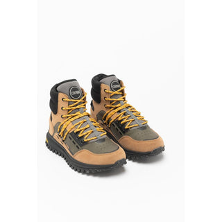 Mehrfarbige Leder-Stiefeletten