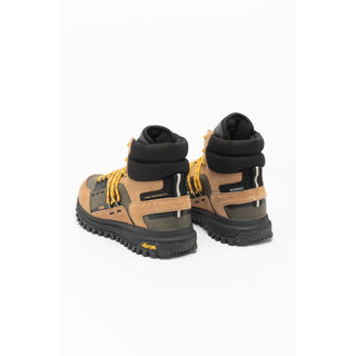 Mehrfarbige Leder-Stiefeletten