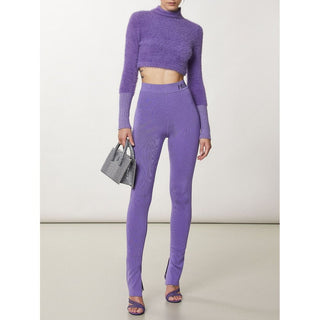Purple Lyocell Leggings