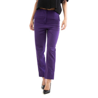 Lila Freizeithose aus Polyester