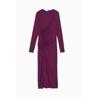 Lila Viskose Freizeitkleid