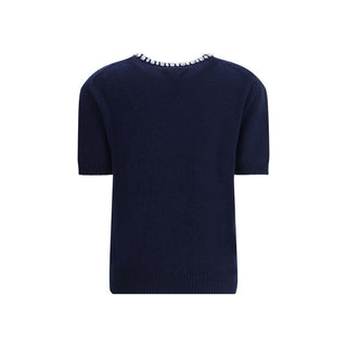 Blue Wool Sweatshirt