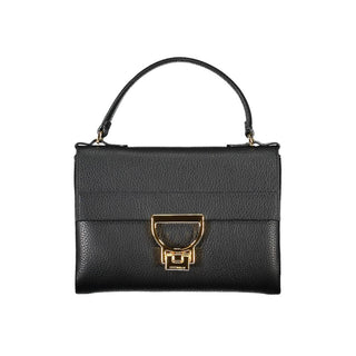 Bolso de mano para mujer de cuero negro