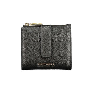 Cartera de mujer de cuero negro