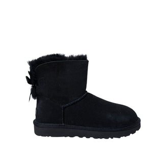 Schwarze Wildleder-Stiefeletten