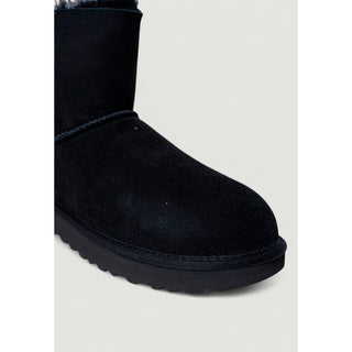 Black Suede Leather Ankle Boots