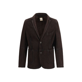 Brown Lamb Ovis Aries Aries Leather Jacket