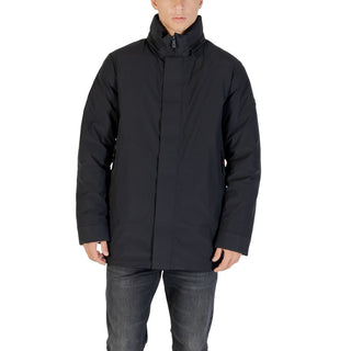Schwarzer Polyester-Parka