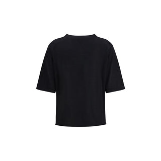 Camiseta de cachemira negra