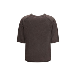 Camiseta de cachemira marrón