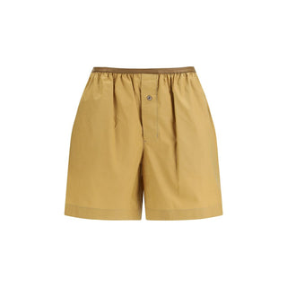 Bermudas de algodón beige