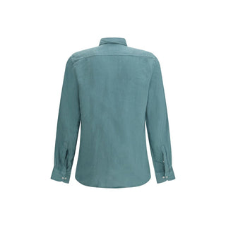 Camisa bicolor de lino