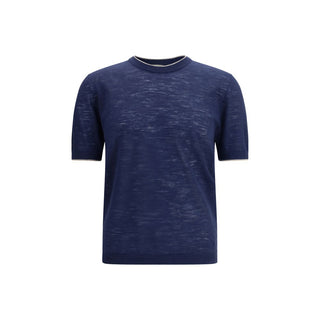 Blue Linen Shortsleeve Shirt