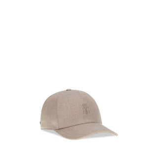 Gorra beige de lino (gorra de béisbol)