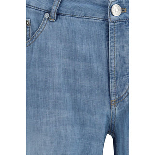 Blue Cotton Relaxed Fit Jeans