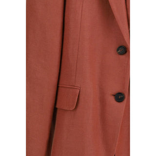 Blazer de lino multicolor