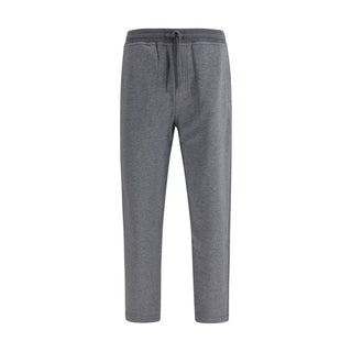 Gray Cotton Casual Pants