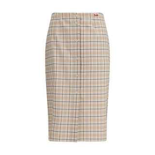 Multicolor Cotton Midi Skirt