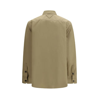 Beige Baumwollhemd