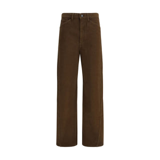 Pantalones casuales de algodón marrón