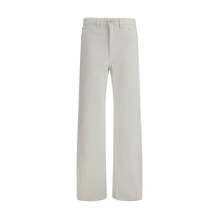 Pantalones casuales de algodón blanco