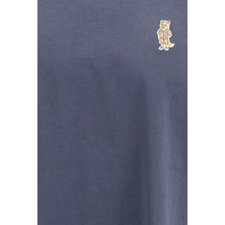Blaues Baumwoll-T-Shirt