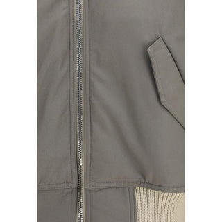 Beige Lamb Ovis Aries Bomber