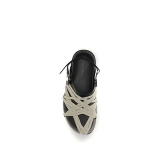 Black Calf Leather Bos Taurus Mules