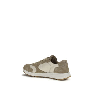 Beige Kalbsleder Bos Taurus Sportschuhe