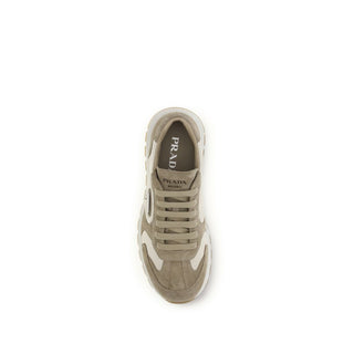 Beige Kalbsleder Bos Taurus Sportschuhe