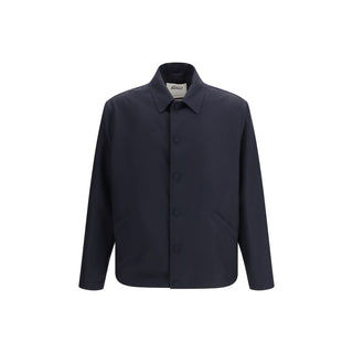 Blue Wool Oves Aries Full-Length Jacket