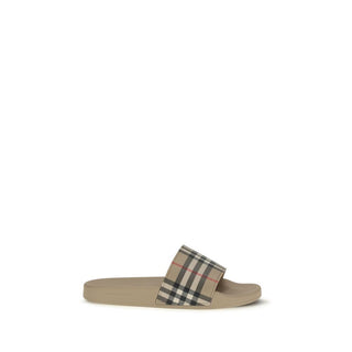 Sandalias de goma beige
