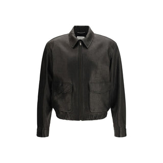 Black Lamb Ovis Aries Aries Leather Jacket