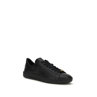 Zapatillas negras de cuero de becerro Bos Taurus  