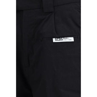 Bermudas de algodón negro