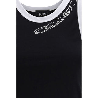 Camisetas sin mangas negras de algodón