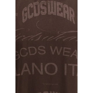 Brown Cotton Sleeveles T-Shirt