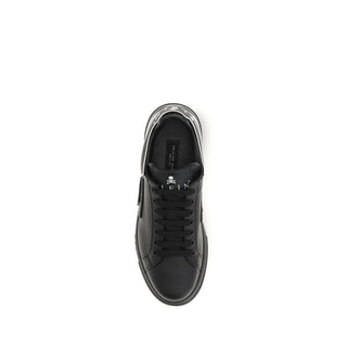 Black Calf Leather Bos Taurus Low Top Sneakers